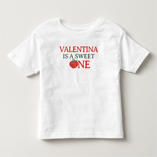Aardbei Sweet One Berry Eerste 1e Verjaardag Kinder Shirts (Voorkant)