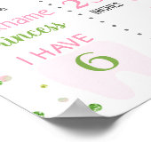 Aardbei Sweet one Birthday milestone Poster (Hoek)