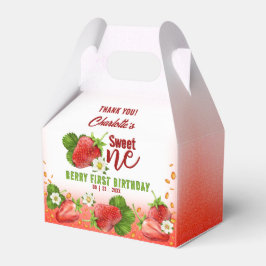 Aardbei Sweet ONE Eerste Verjaardagsfeest Bedankdoosjes