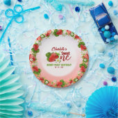 Aardbei Sweet ONE Eerste Verjaardagsfeest Papieren Bordje (Feest)