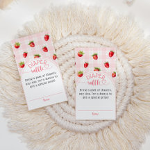 Aardbei Sweet rustieke luier Baby meisje douche