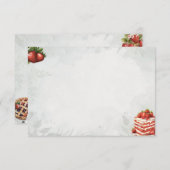 Aardbei Sweet Treat Basic Blank Recept Kaart (Voorkant / Achterkant)