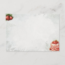 Aardbei Sweet Treat Basic Blank Recept Kaart