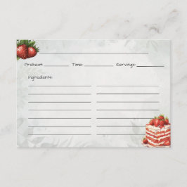 Aardbei Sweet Treat Basic Recept Kaart