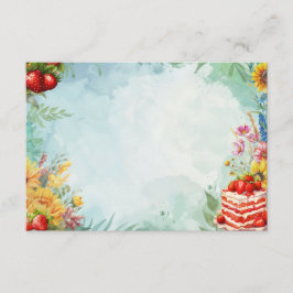 Aardbei Sweet Treat Blank Recept Kaart