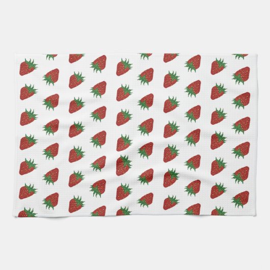 Aardbei Sweet Valentijn Fruit Pattern Theedoek (Horizontaal)