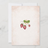 Aardbei Sweet waterverf Baby shower Kaart (Achterkant)