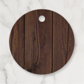 Aardbei Sweet Wood Basket Baby shower Bedankjes Labels (Achterkant)