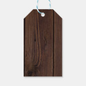 Aardbei Sweet Wood Basket Baby shower Cadeaulabel (Achterkant)