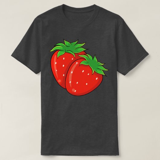 Aardbei T-shirt (Design voorkant)