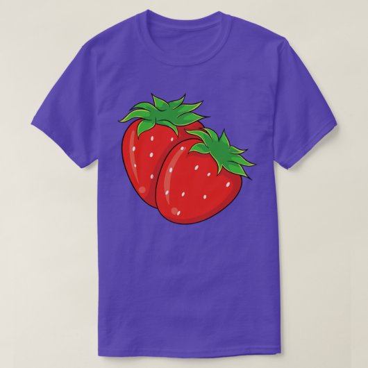 Aardbei T-shirt (Design voorkant)