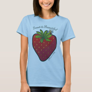 Aardbei T-Shirt Blue
