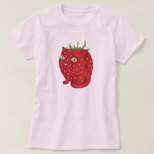 Aardbei Tabby Cat T-shirt