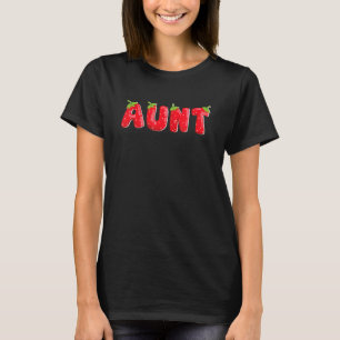 Aardbei Tante Birthday Family Matrix T-shirt