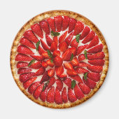 Aardbei Tart Magnet (Voorkant)