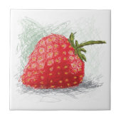 aardbei tegeltje (Voorkant)