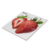 Aardbei Tegeltje (Zijkant)