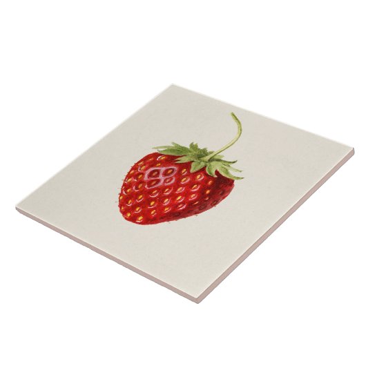  aardbei tegeltje (Zijkant)