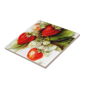  aardbei tegeltje (Zijkant)