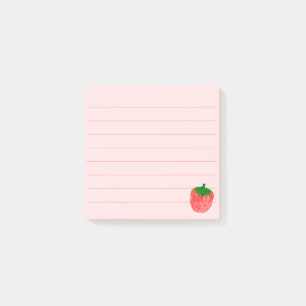 Aardbei Tekening 3 x 3 Custom Post-it® Notes