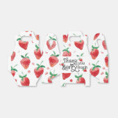 Aardbei thema, eerste verjaardag, kinderen verjaar bedankdoosjes (Uitgevouwen)