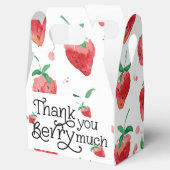 Aardbei thema, eerste verjaardag, kinderen verjaar bedankdoosjes (Geopend)