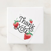 Aardbei thema, eerste verjaardag, kinderen verjaar bedankjes labels (In situ)
