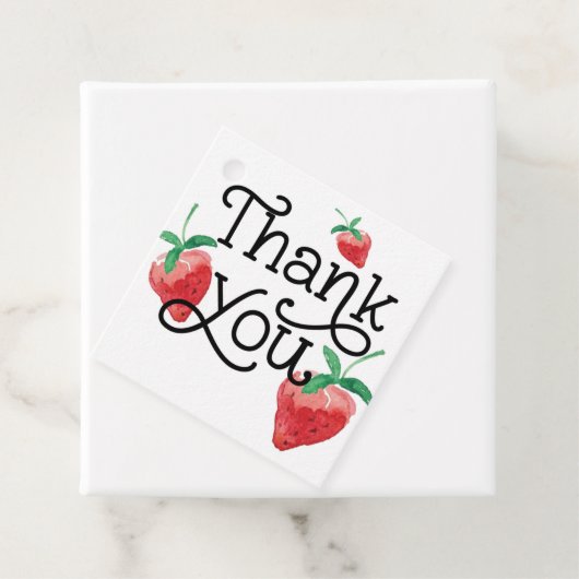 Aardbei thema, eerste verjaardag, kinderen verjaar bedankjes labels (In situ)