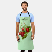 Aardbei thema gepersonaliseerde keuken Schort (Gedragen)