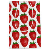 Aardbei Theme Gift Bag Medium Cadeauzakje (Voorkant)