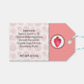 Aardbei Thuisgemaakte Bad & Lichaam Label | Etiket Cadeaulabel (Voorkant (Horizontaal))