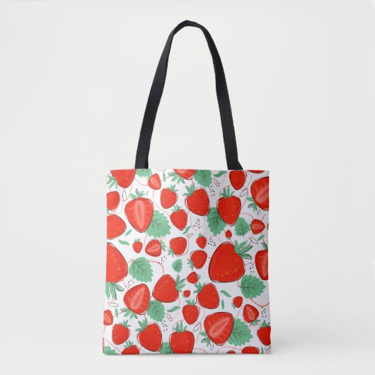 Aardbei Tote Bag (Voorkant)