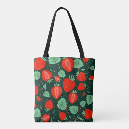 Aardbei Tote Bag (Achterkant)