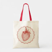 Aardbei Tote Bag (Achterkant)