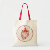 Aardbei Tote Bag (Voorkant)