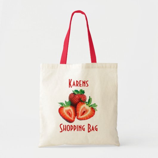 aardbei tote bag (Voorkant)