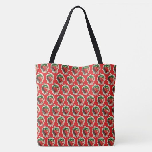 Aardbei Tote Bag (Achterkant)