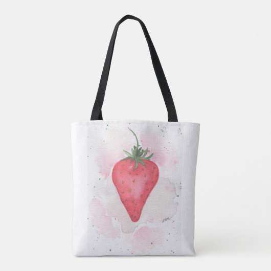 Aardbei Tote Bag (Achterkant)