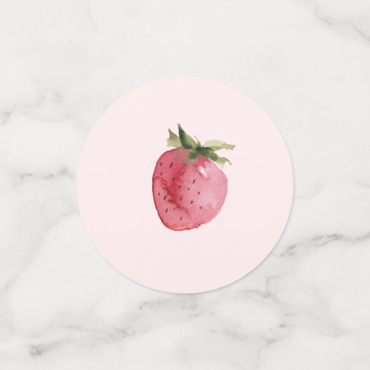 Aardbei twee lief verjaardagsfeestje Tafel Confett Confetti (Kleine voorkant)