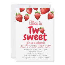 Aardbei twee Sweet 2e verjaardag