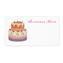 Aardbei tweelagige cake