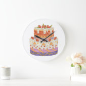 Aardbei tweelagige cake grote klok (Huis)