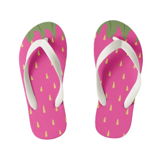 Aardbei uit fruit kinder teenslippers (Voetbed)