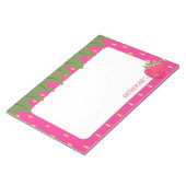 Aardbei uit fruit notitieblok (Schuin)