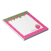 Aardbei uit fruit notitieblok (Schuin)