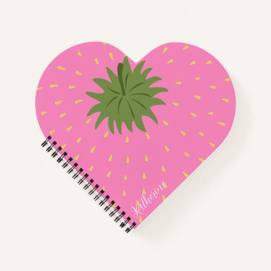 Aardbei uit fruit notitieboek (Voorkant)