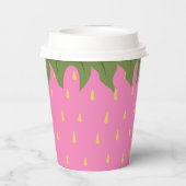 Aardbei uit fruit papieren bekers (Achterkant)