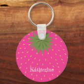 Aardbei uit fruit sleutelhanger (Achterkant)