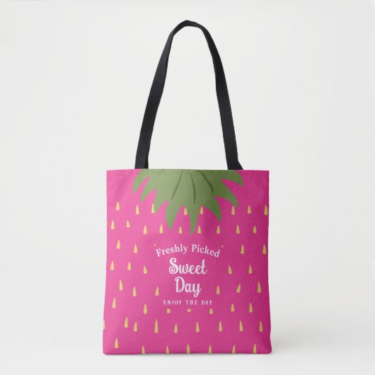 Aardbei uit fruit tote bag (Voorkant)