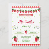 Aardbei Uitnodiging (Voorkant)